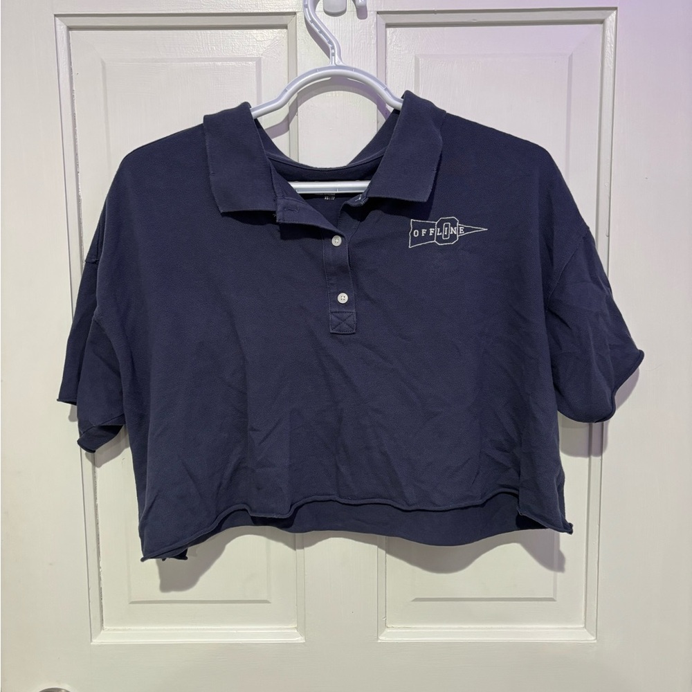 Aerie crop top
Size: XS Color: Blue